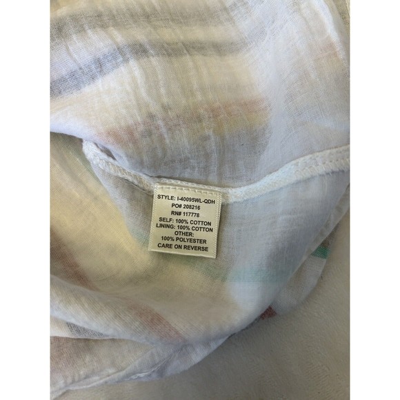 LoveStitch Women Skirt Knee Length Sz M Cotton Boho Front Pull On Pockets Lined - Picture 6 of 7